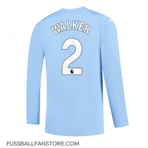 Manchester City Kyle Walker #2 Replik Heimtrikot 2023-24 Langarm